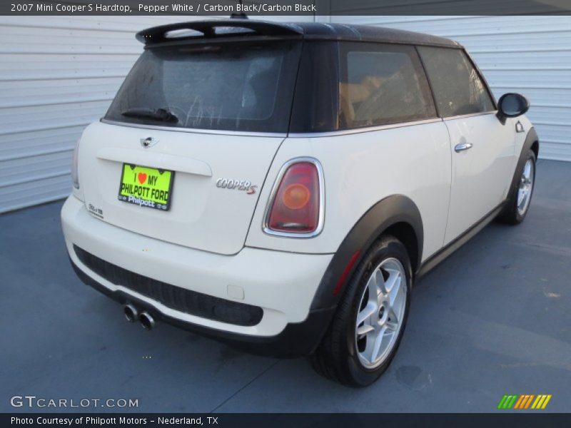Pepper White / Carbon Black/Carbon Black 2007 Mini Cooper S Hardtop