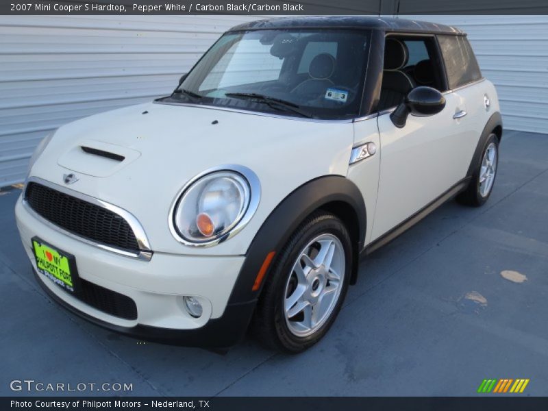 Pepper White / Carbon Black/Carbon Black 2007 Mini Cooper S Hardtop