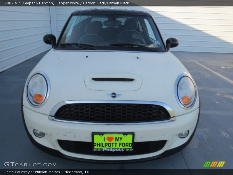 Pepper White / Carbon Black/Carbon Black 2007 Mini Cooper S Hardtop