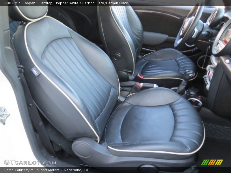 Pepper White / Carbon Black/Carbon Black 2007 Mini Cooper S Hardtop