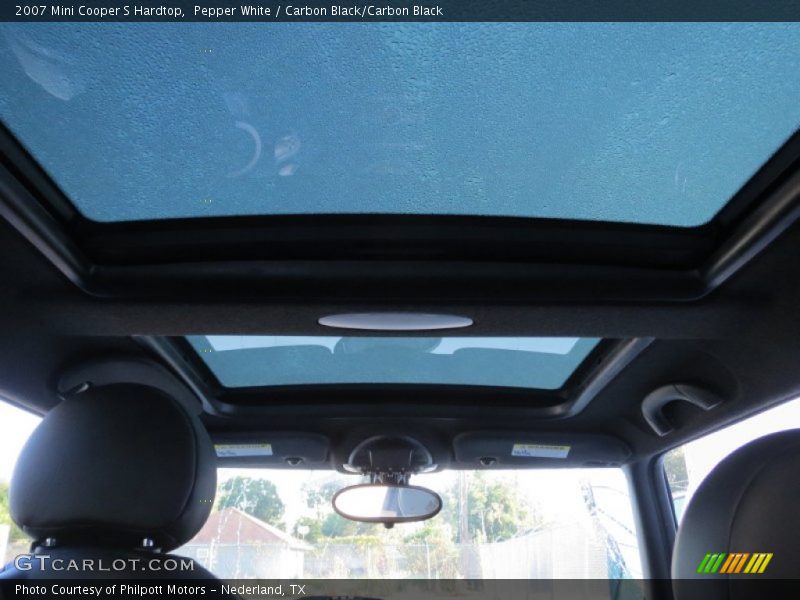 Pepper White / Carbon Black/Carbon Black 2007 Mini Cooper S Hardtop
