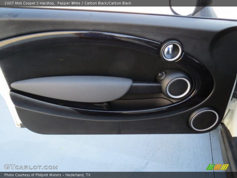 Pepper White / Carbon Black/Carbon Black 2007 Mini Cooper S Hardtop