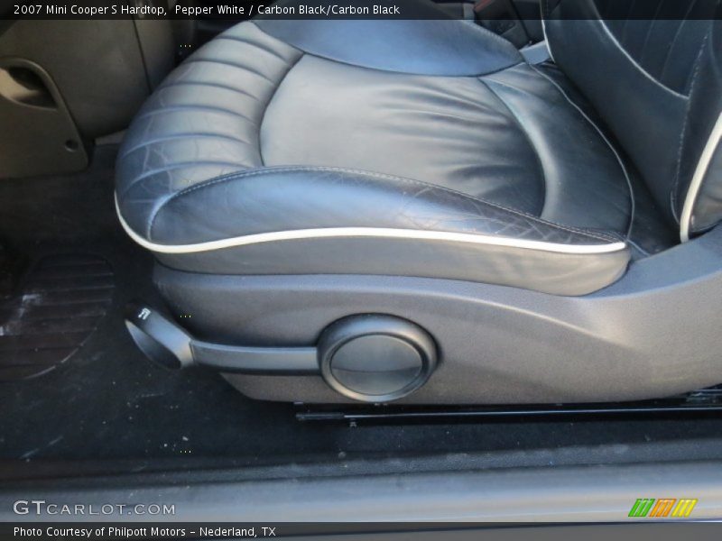 Pepper White / Carbon Black/Carbon Black 2007 Mini Cooper S Hardtop