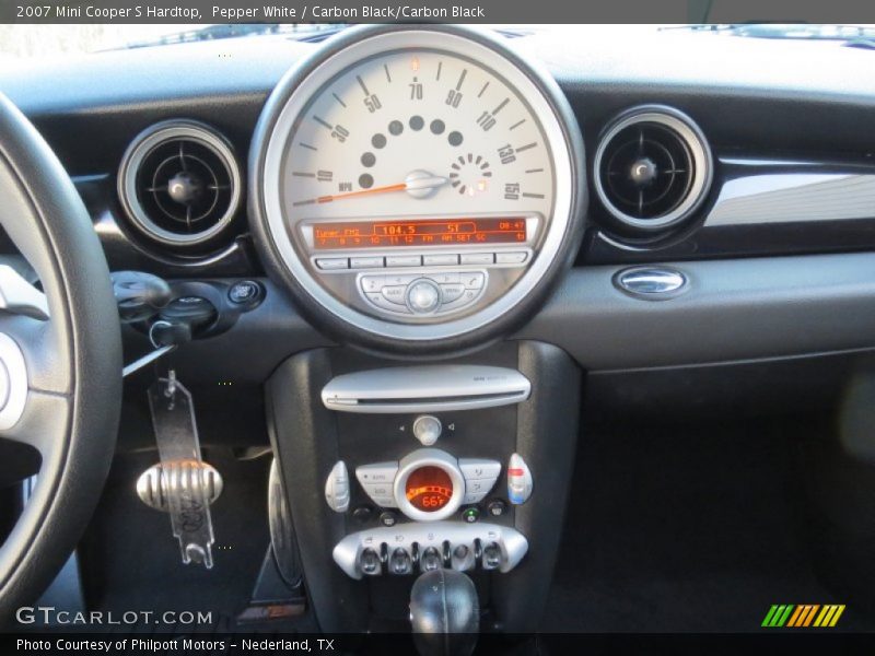 Pepper White / Carbon Black/Carbon Black 2007 Mini Cooper S Hardtop