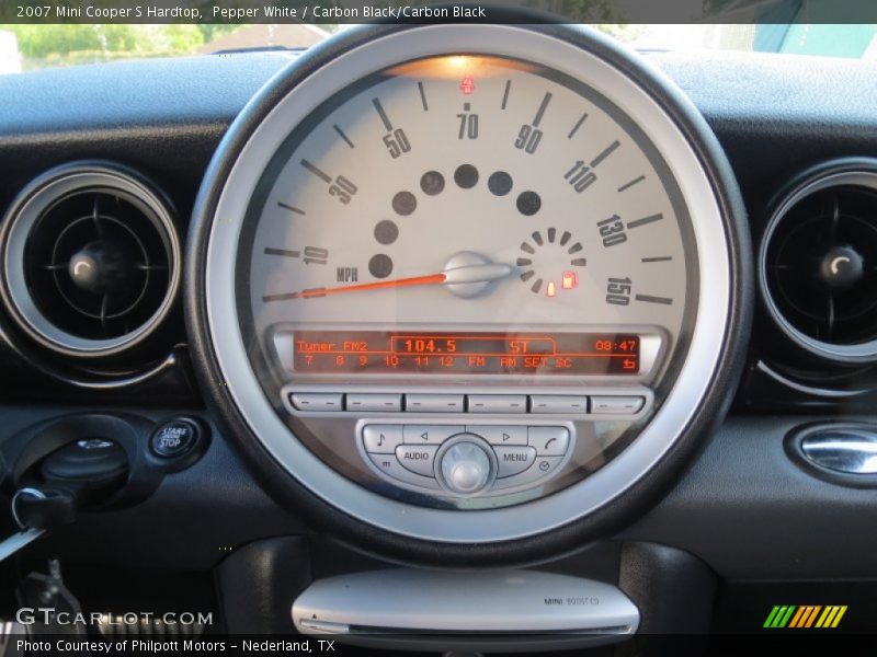 Pepper White / Carbon Black/Carbon Black 2007 Mini Cooper S Hardtop