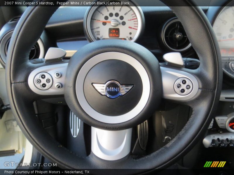 Pepper White / Carbon Black/Carbon Black 2007 Mini Cooper S Hardtop