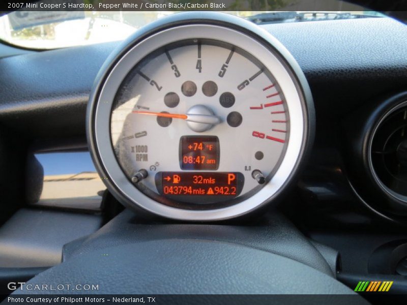 Pepper White / Carbon Black/Carbon Black 2007 Mini Cooper S Hardtop