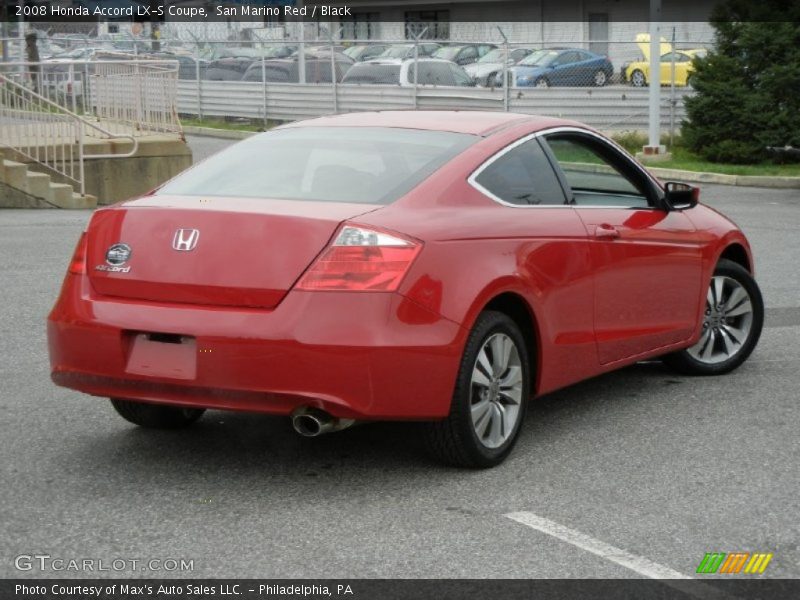 San Marino Red / Black 2008 Honda Accord LX-S Coupe
