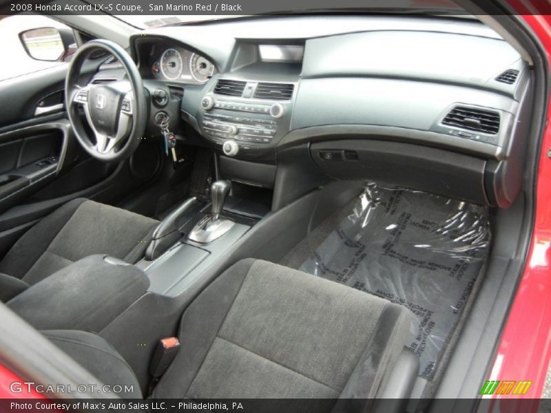 San Marino Red / Black 2008 Honda Accord LX-S Coupe