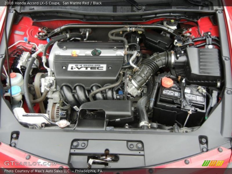 San Marino Red / Black 2008 Honda Accord LX-S Coupe