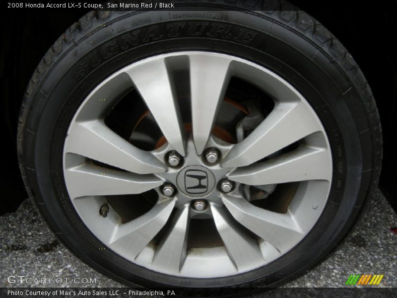 San Marino Red / Black 2008 Honda Accord LX-S Coupe