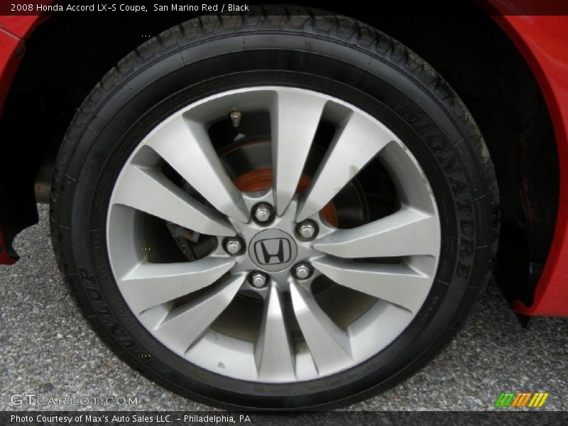 San Marino Red / Black 2008 Honda Accord LX-S Coupe