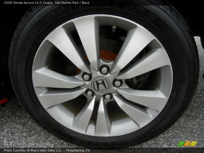 San Marino Red / Black 2008 Honda Accord LX-S Coupe