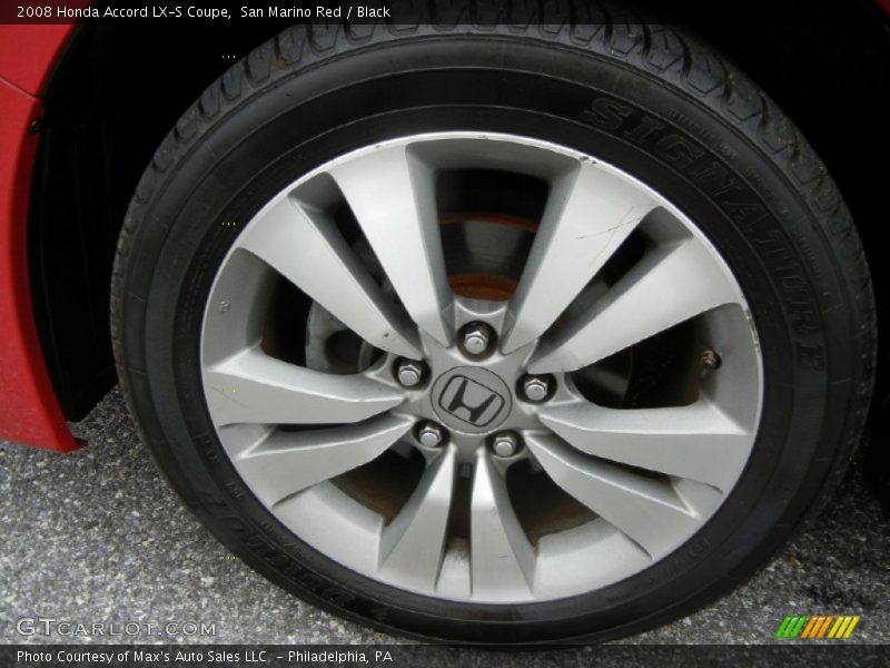 San Marino Red / Black 2008 Honda Accord LX-S Coupe
