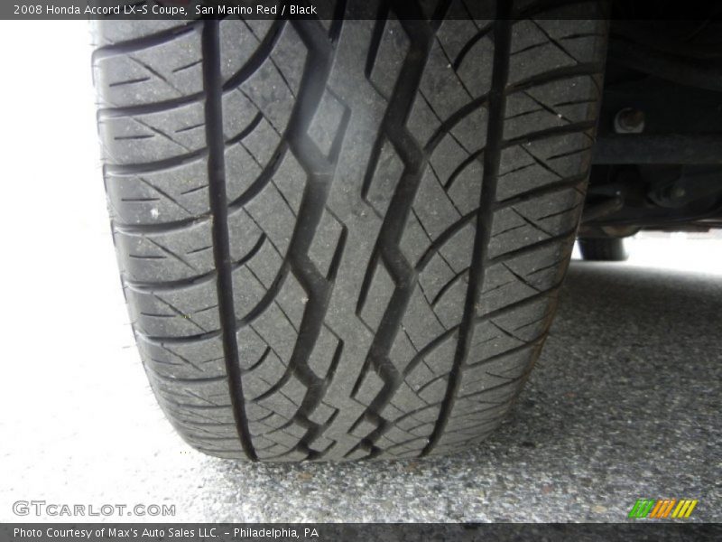 San Marino Red / Black 2008 Honda Accord LX-S Coupe
