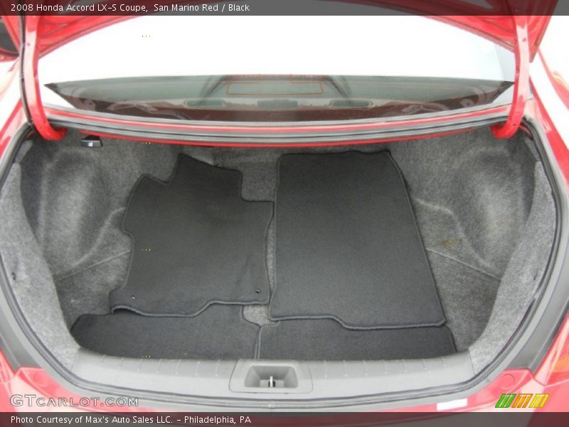 San Marino Red / Black 2008 Honda Accord LX-S Coupe