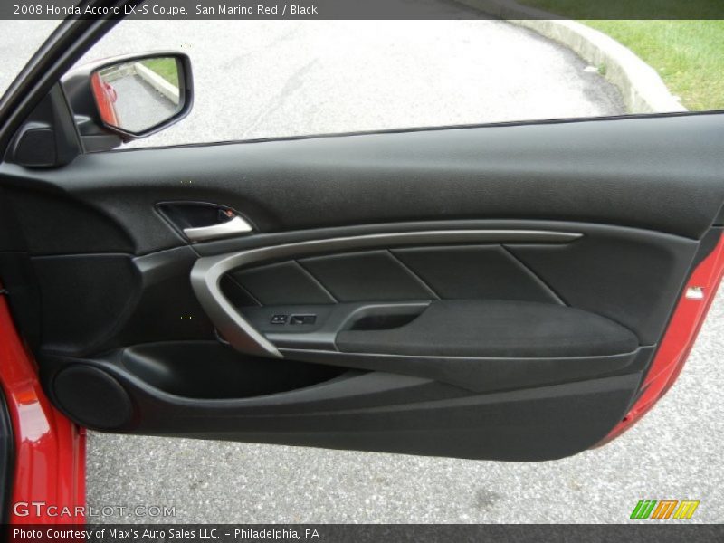 San Marino Red / Black 2008 Honda Accord LX-S Coupe