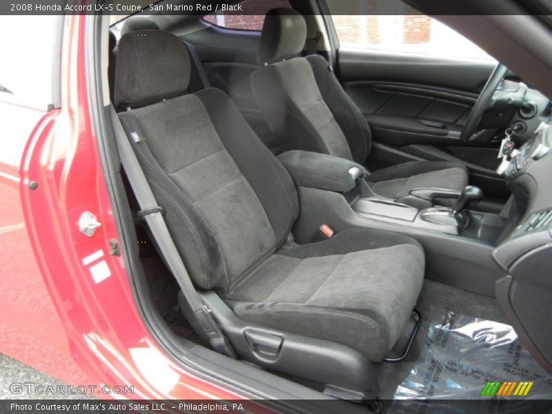 San Marino Red / Black 2008 Honda Accord LX-S Coupe