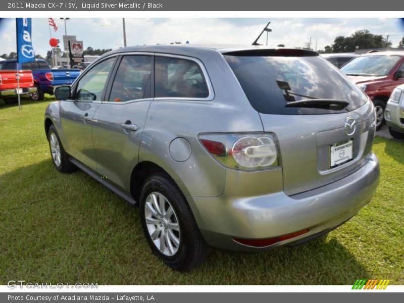 Liquid Silver Metallic / Black 2011 Mazda CX-7 i SV