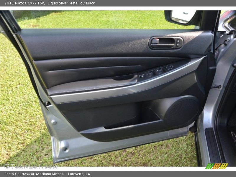 Liquid Silver Metallic / Black 2011 Mazda CX-7 i SV