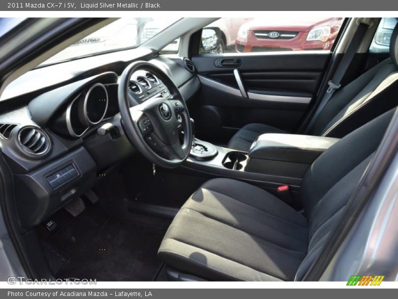 Liquid Silver Metallic / Black 2011 Mazda CX-7 i SV