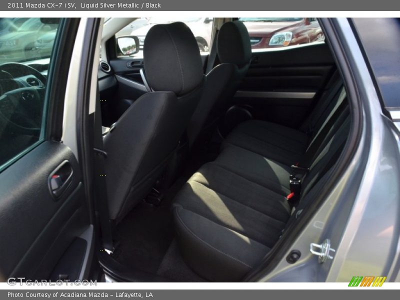 Liquid Silver Metallic / Black 2011 Mazda CX-7 i SV