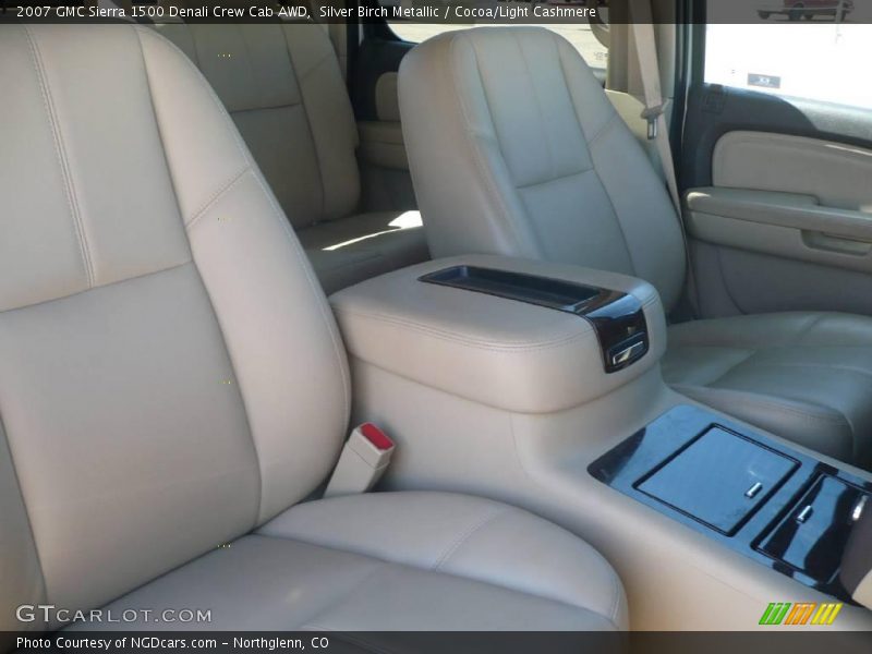 Silver Birch Metallic / Cocoa/Light Cashmere 2007 GMC Sierra 1500 Denali Crew Cab AWD