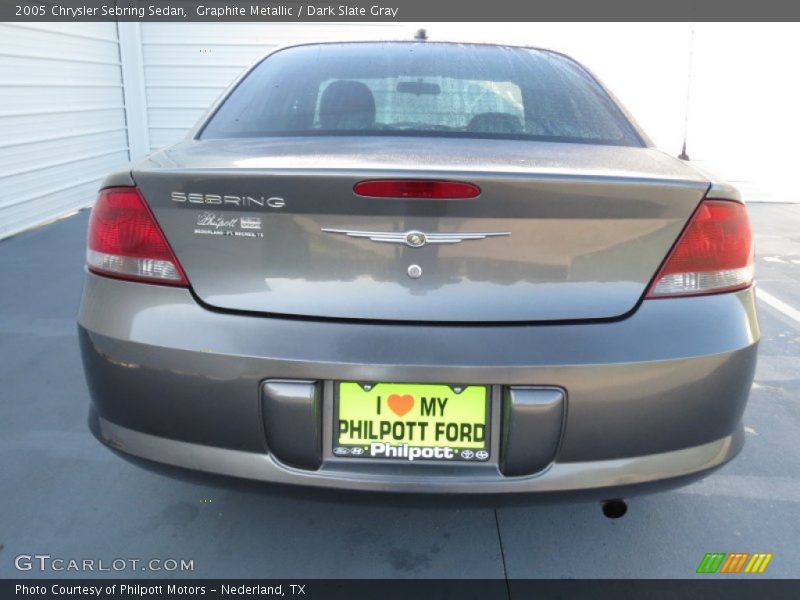 Graphite Metallic / Dark Slate Gray 2005 Chrysler Sebring Sedan