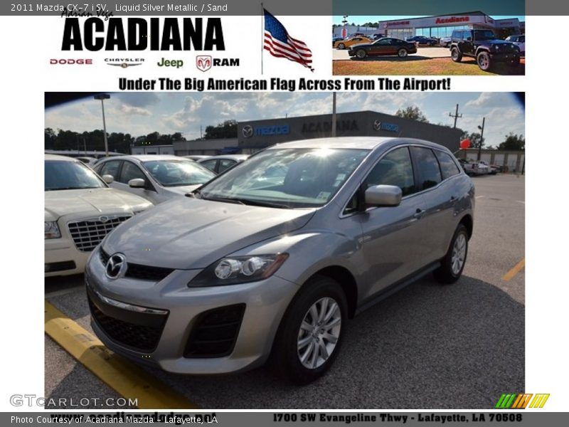 Liquid Silver Metallic / Sand 2011 Mazda CX-7 i SV