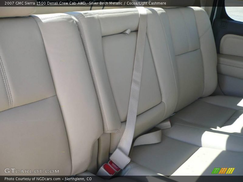 Silver Birch Metallic / Cocoa/Light Cashmere 2007 GMC Sierra 1500 Denali Crew Cab AWD