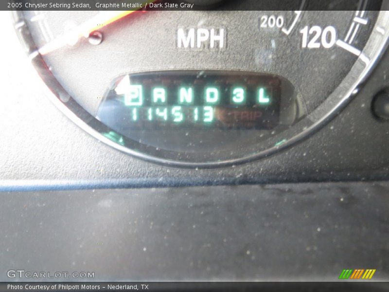 Graphite Metallic / Dark Slate Gray 2005 Chrysler Sebring Sedan