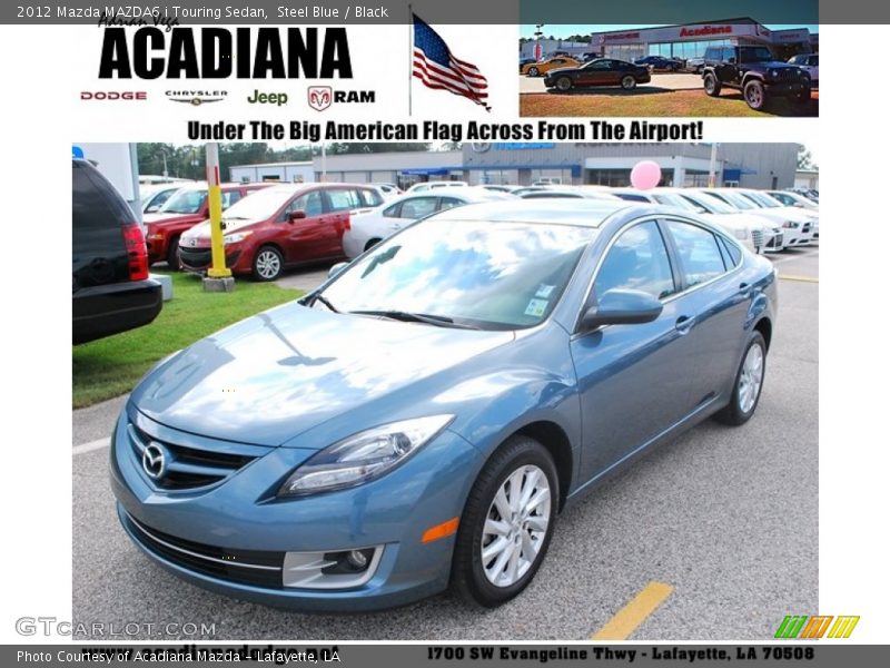 Steel Blue / Black 2012 Mazda MAZDA6 i Touring Sedan