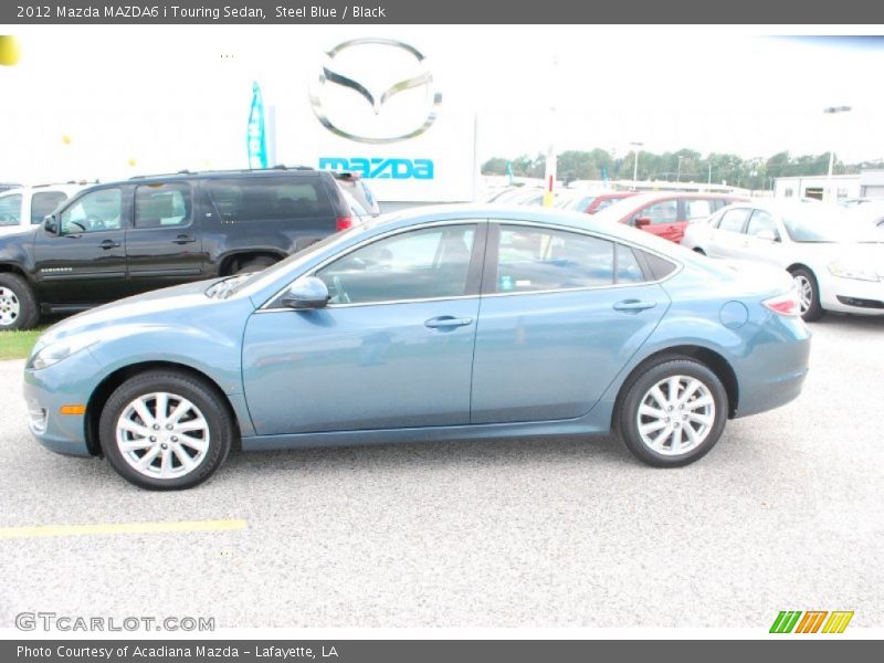 Steel Blue / Black 2012 Mazda MAZDA6 i Touring Sedan