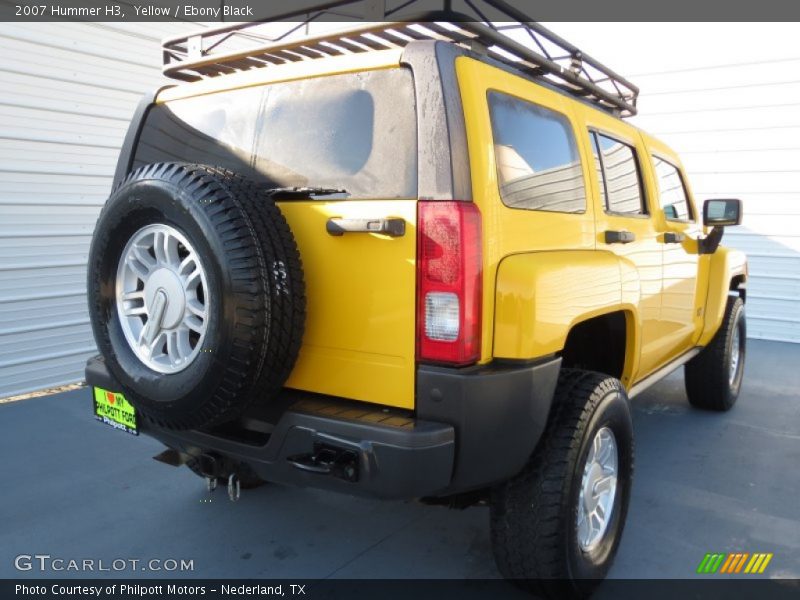 Yellow / Ebony Black 2007 Hummer H3