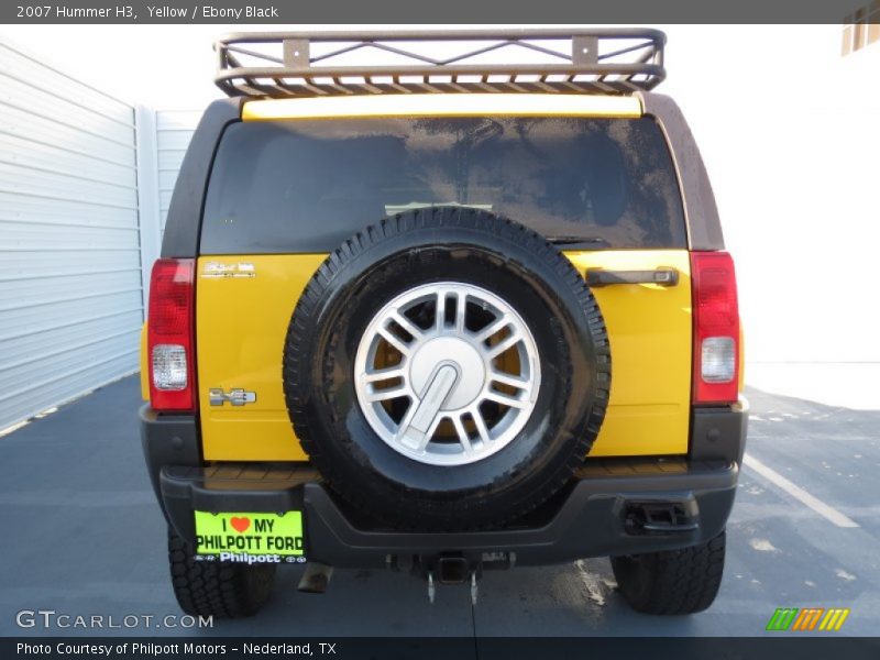 Yellow / Ebony Black 2007 Hummer H3