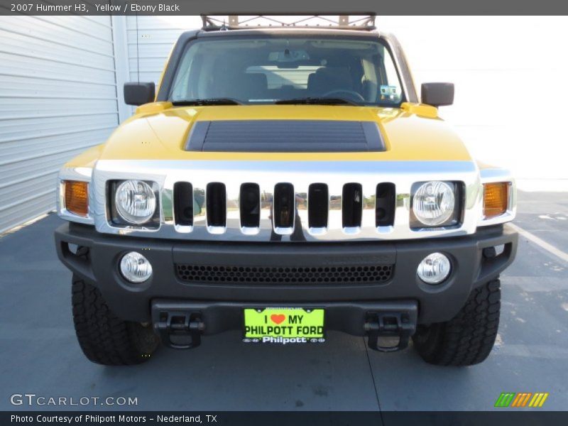 Yellow / Ebony Black 2007 Hummer H3