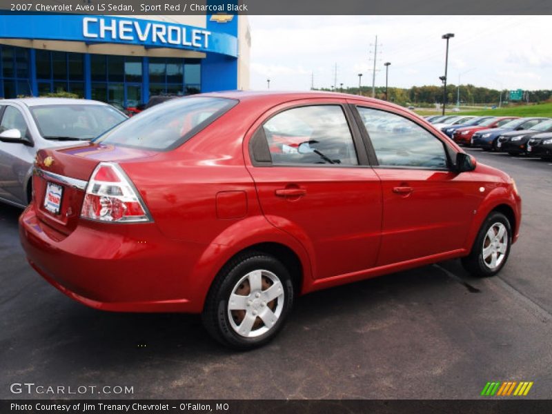 Sport Red / Charcoal Black 2007 Chevrolet Aveo LS Sedan