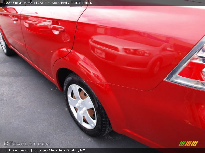 Sport Red / Charcoal Black 2007 Chevrolet Aveo LS Sedan