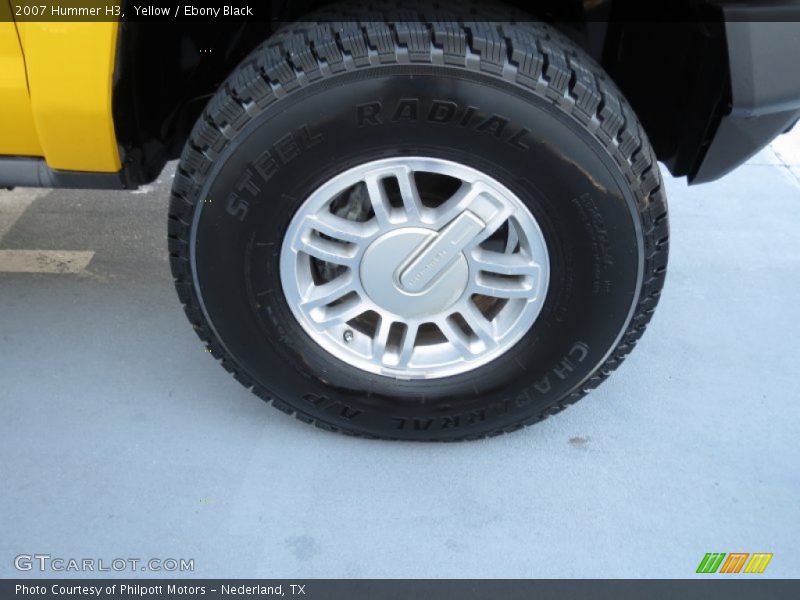 Yellow / Ebony Black 2007 Hummer H3
