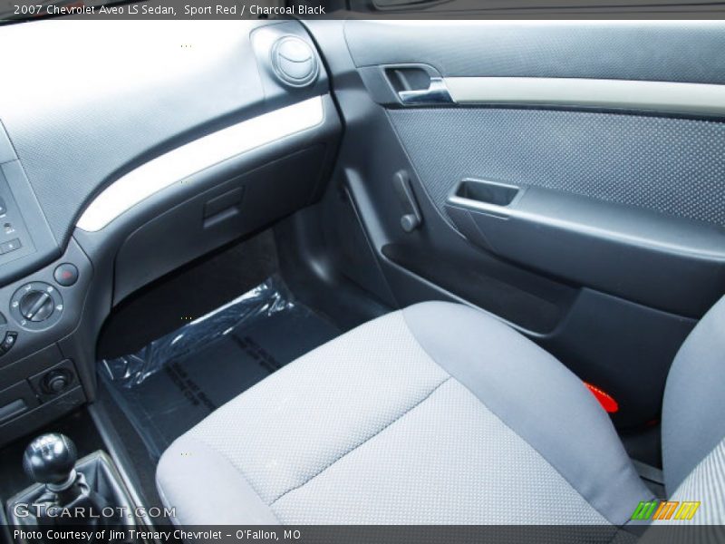 Sport Red / Charcoal Black 2007 Chevrolet Aveo LS Sedan
