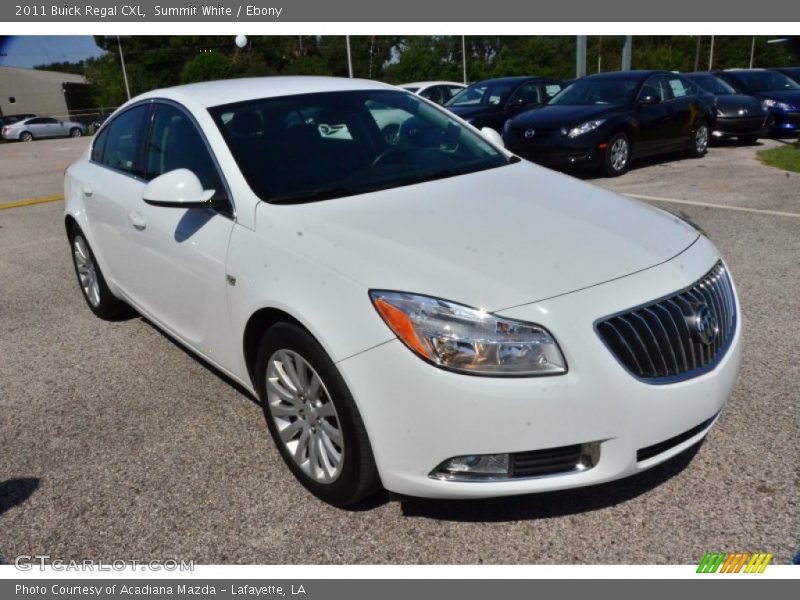 Summit White / Ebony 2011 Buick Regal CXL