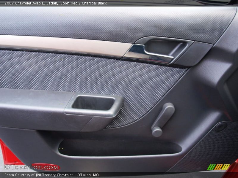 Sport Red / Charcoal Black 2007 Chevrolet Aveo LS Sedan