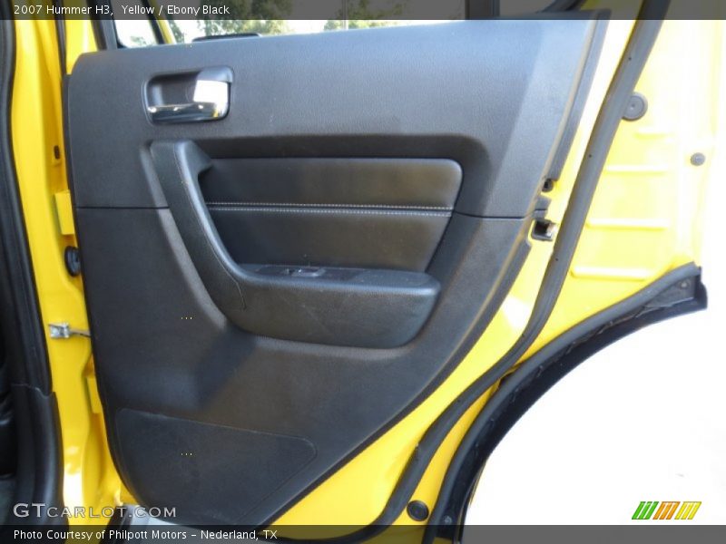 Yellow / Ebony Black 2007 Hummer H3