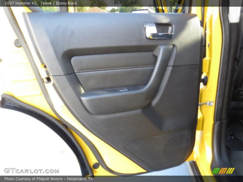 Yellow / Ebony Black 2007 Hummer H3