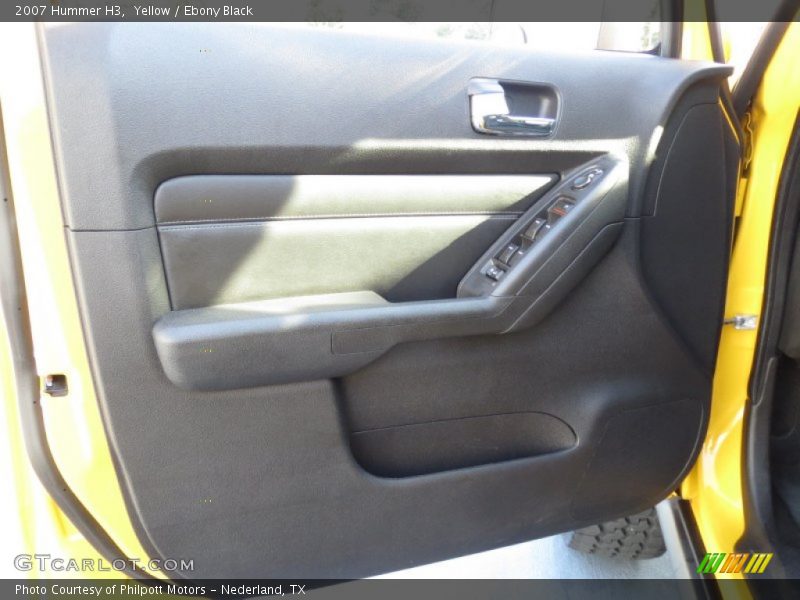 Yellow / Ebony Black 2007 Hummer H3