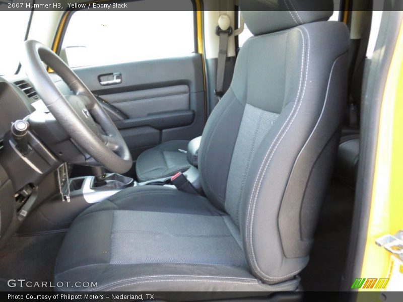Yellow / Ebony Black 2007 Hummer H3