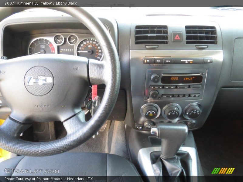 Yellow / Ebony Black 2007 Hummer H3