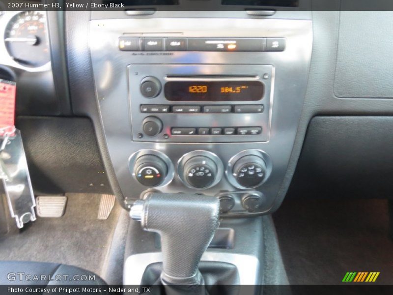 Yellow / Ebony Black 2007 Hummer H3