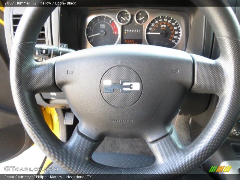 Yellow / Ebony Black 2007 Hummer H3