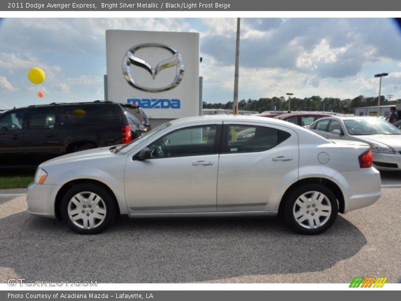 Bright Silver Metallic / Black/Light Frost Beige 2011 Dodge Avenger Express